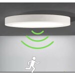 Plafonnier plafonnier led avec d�tecteur de mouvement lampe de lumi�re automatique pour ext�rieur balcon ...