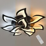 Comely - plafonnier led dimmable, moderne luminaire plafonnier 84w, grand lampe de plafond avec t�l�commande ...