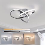Goeco - plafonnier led dimmable, 36w 4050lm lampe de plafond avec t�l�commande 3000k - 6500k, luminaire ...