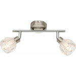 Plafonnier led dormir chambre d'amis cristal verre faisceau spot lampe r�glable globo 56180 - 2