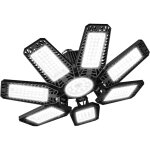 Plafonnier led 200 w ? 20 000 lm ? 6 500 k ? 7 panneaux r�glables ? douille e26 / e27 pour garage, atelier, ...