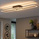 Plafonnier led  intensit variable via l'interrupteur plafonnier design noir lampe de salon, mobile, ...