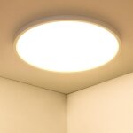 Plafonnier led lampe de plafond ronde ip44 luminaire pour chambre salle de bain cuisine couloir balcon ... Plafonnier led lampe de plafond ronde ip44 luminaire pour chambre salle de bain cuisine couloir balcon ...