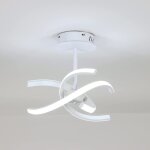 Goeco - plafonnier led, luminaire de salon  trois tubes en aluminium 26w 2925lm, moderne lampe plafond ...