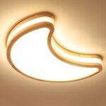 Plafonnier led moderne luminaire plafond lune crative plafonnier plat de chambre d'enfant 40cm - 3000k ...