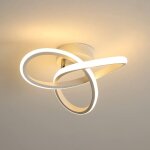 Goeco - plafonnier led moderne, 22w lampe de plafond, plafonnier led design en forme de fleur pour chambre ...