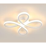 Comely - plafonnier led moderne, 30w lampe de plafond design floral, luminaire plafonnier led pour chambre, ...