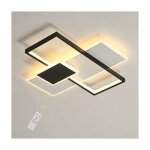 Comely - plafonnier led moderne, 46w 3680lm dimmable led lampe de plafond pour salon, chambre, cuisine, ...