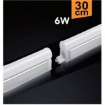 Plafonnier led n�on t5 pour meuble, mat, r�glette, diff�rentes tonalit�s lumineuses, 6 w, 30 cm, t5 - ...