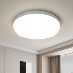 Plafonnier led rond 28w, ip44 lampe de plafond led 4050lm, 4500k blanc naturel, luminaire plafonnier ...