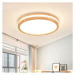Wottes - plafonnier led rond lampe de plafond 30w luminaire plafonnier style naturel design Ø30cm lumière ... Wottes - plafonnier led rond lampe de plafond 30w luminaire plafonnier style naturel design Ø30cm lumière ...