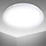B. k. licht - plafonnier led salle de bain, platine led 12w intgre, 1200lm, clairage pices humides, ...