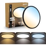 Plafonnier led salle de bain projections d'eau plat t�l�commande dimmable temp�rature de couleur r�glable ...