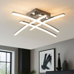 Plafonnier led avec tiges mobiles plafonnier de salon d�cor de bulles d'air, chrome clair, 17, 2w 2000lm ...