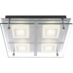 Led plafonnier cube de verre chrome spot �clairage de salon lampe de couloir globo 49206 - 4