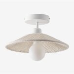 Sklum - plafonnier en lin massina beige crème Sklum - plafonnier en lin massina beige crème