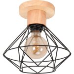 Norcks - plafonniers modernes cage en métal lampe de plafond d'intérieur e27 noir luminaire plafonnier ... Norcks - plafonniers modernes cage en métal lampe de plafond d'intérieur e27 noir luminaire plafonnier ...