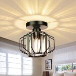 Plafonniers moderne en cristal mtal lustre abat - jour luminaire led e27 lampe de plafond pour salon ...