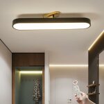 Ganeed - plafonnier moderne dimmable, plafonnier led linaire acrylique avec tlcommande, luminaire ...