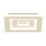 Plafonnier moderne top light zoom 1220 35 led cct switch m�tal, finition m�tal le sable