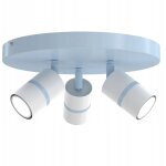 Gratuit. plafonnier orientable 3x gu10 ewilight bleu