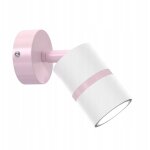 Plafonnier orientable ewilight gu10 applique rose blanc