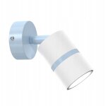 Plafonnier orientable gu10 applique bleue et blanche