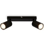Plafonnier, orientable, on / off via interrupteur mural, noir, dimensions: 15, 5x5, 5x25, 5 cm - briloner ...