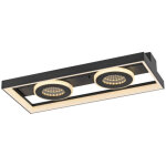 Plafonnier rectangulaire traforo double - 6854 - 18