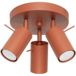 Plafonnier ring acier 3xgu10 19. 5cm sollux