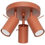 Plafonnier ring acier 3xgu10 19. 5cm sollux