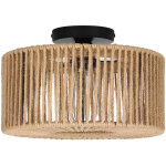 Plafonnier en rotin suspendu, plafonnier avec abat - jour en rotin, plafonnier vintage en bambou, plafonnier ...