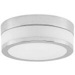 Lindby ? plafonnier salle de bain en verre blanc opale ? ip44 r�sistant � l'eau ? douille e27 ? design ...