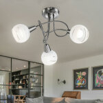 Plafonnier salle � manger cocarde lampe cuisine spots argent dans un ensemble comprenant des ampoules ...