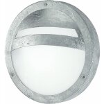 Applique d'extrieur applique ronde pour clairage de faade extrieur acier galvanis, verre blanc, ...