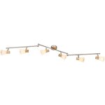 Plafonnier sommeil chambre d'amis verre spot rail lumineux bois lumire rglable