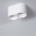 Efectoled - plafonnier space double blanc avec ampoule gu10 4000k blanc neutre Efectoled - plafonnier space double blanc avec ampoule gu10 4000k blanc neutre