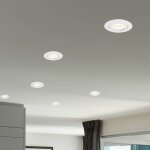 Etc - shop - plafonnier spot encastrable plafonnier led encastrable blanc, 3w 230lm blanc chaud, dxh ...