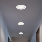Etc - shop - plafonnier spot encastr� plafonnier led plafonnier blanc, 3w 230lm blanc chaud, dxh 8, 2 ...