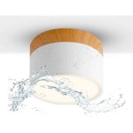 Plafonnier spot led 12w ip65 downlight 3000k 1080lm spot plafond �11cm aluminium plafonnier salon blanc ...