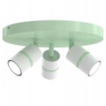 Gratuit. plafonnier, spot orientable gu10, vert pastel ewilight
