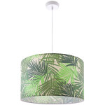 Paco home - plafonnier suspension salle � manger lampe table � manger floral palmiers e27 vert (�38cm), ...