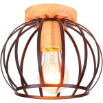 Plafonnier vintage rétro en bois lampe de plafond e27 luminaire pour couloir escalier salon noir Plafonnier vintage rétro en bois lampe de plafond e27 luminaire pour couloir escalier salon noir