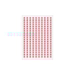 Planche a4 de 190 pictos en 10 x 10 mm d�clencheur d'alarme incendie pour plan d'�vacuation