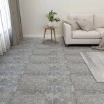 The living store dalles de plancher autoadhésives 55 pcs pvc 5, 11 m² gris béton - carrelage pvc - dallettes ... The living store dalles de plancher autoadhésives 55 pcs pvc 5, 11 m² gris béton - carrelage pvc - dallettes ...
