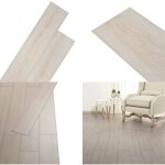 Vidaxl - dalles de plancher pvc autoadhésif blanc chêne classique - carrelage pvc - dallettes de sol ... Vidaxl - dalles de plancher pvc autoadhésif blanc chêne classique - carrelage pvc - dallettes de sol ...