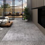 The living store dalles de plancher pvc autoadhsif 5, 21 m 2 mm gris bton - parquet pvc - carrelage ...