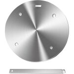 Plaque d'adaptation induction 24 cm en acier, adaptateur universel pour cafeti�res moka et casseroles, ...