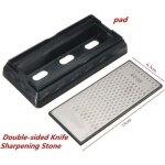 Plaque d'aff�tage diamant double face whetstone, pierre d'aff�tage de couteaux � grain 400 / 1000, outil ...