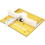 Plaque de base en aluminium pour toupie m�tallique, pour scie circulaire � table - eosnow